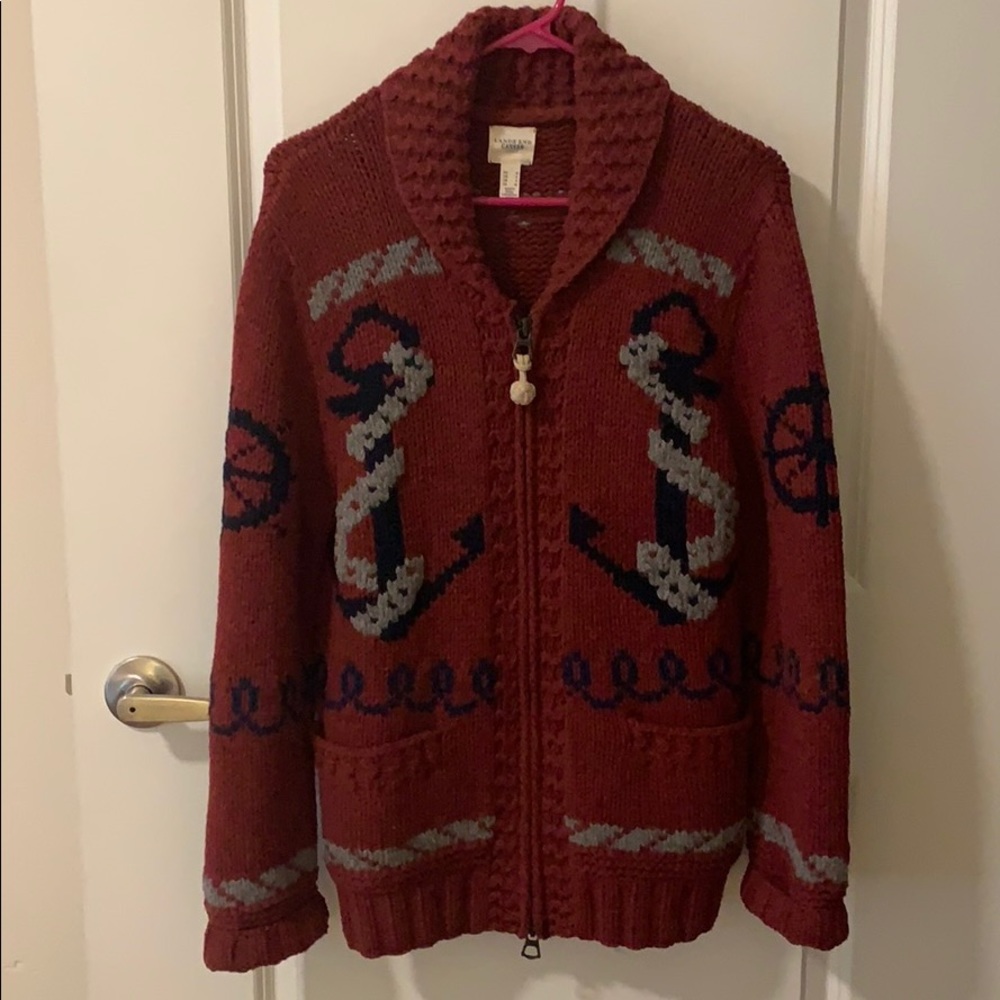Anchor Zip Sweater